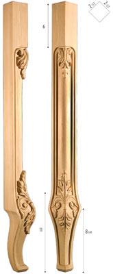 Traditional Collection, Traditional Leg, 3 1/4