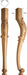 Traditional Collection, Traditional Leg, 3 7/8"w x 31 1/2'"h x 3 7/8''d Carved Legs Art For Everyday   
