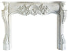 Shell with Country Flowers Full Surround, 72"w x 52"h x 9 3/4"d Carved Mantels White River Hardwoods   