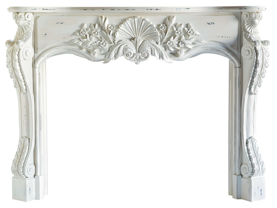 Shell with Country Flowers Full Surround, 72"w x 52"h x 9 3/4"d