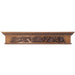 Rinceau Scroll with Flower Basket, 72"w x 14"h x 8"d Carved Mantels White River Hardwoods   
