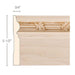 Reed and Leaf, 5 1/2''w x 3/4''d Base Mouldings White River Hardwoods   