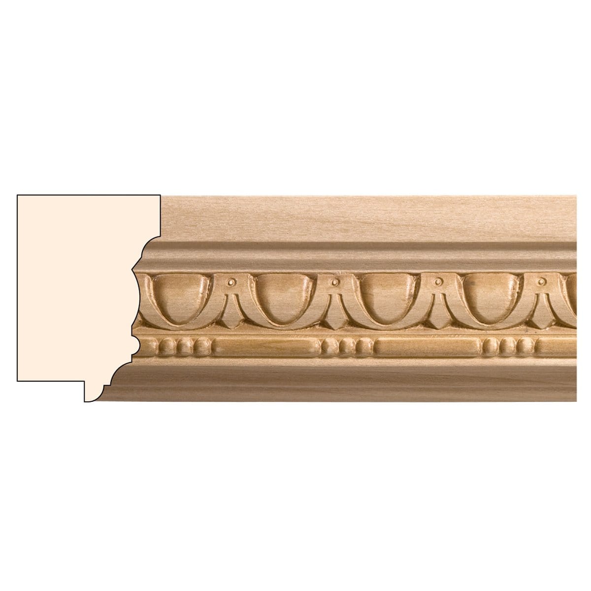 Bandas traseras en relieve ornamental