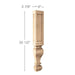 Large Diameter Gaelic Half, 6"w x 35 1/2"h x 2 7/8"d Carved Columns Brown Wood, Inc   