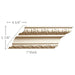 Egg and Dart with Running Leaf, 7 1/2''w x 1''d Cornice Mouldings White River Hardwoods   
