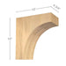 Contemporary Overhang Bar Bracket Corbel, 4 3/4"w x 10"h x 10"d Carved Corbels White River Hardwoods   