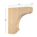 Cavetto Hood Corbel, 3"w x 18"h x 16"d Carved Corbels White River Hardwoods   