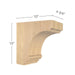 Cavetto Overhang Bracket, 4  3/4"w x 10"h x 10"d Carved Corbels White River Hardwoods   