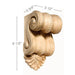 Small Scrolled Corbel, 3 1/2''w x 6 1/2''h x 3 3/4''d Carved Corbels White River Hardwoods   