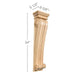 Grand Classic Corbel, 8 5/8"w x 34"h x 5 1/2"d Carved Corbels White River Hardwoods   