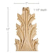 Grand Acanthus Leaf, 7"w x 12"h x 1 1/2"d Carved Onlays White River Hardwoods   