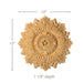 Medium Acanthus Medallion, 12"w x 12"h x 1 1/2"d Carved Rosettes White River Hardwoods   