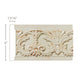 Large Acanthus Leaf & Scrolled Bellflowers, 1 1/16"w X 6"d Friezes White River Hardwoods   