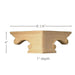 Pedestal Foot Corner(Sold 1 per package), 8 1/4"w x 4"h x 8 1/4"d Carved Feet White River Hardwoods   
