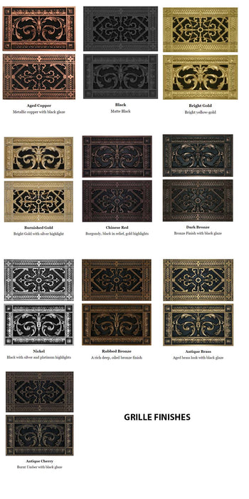 Louis XIV style grille for Duct Size of 16"- Please allow 1-2 weeks. Decorative Grilles White River - Interior Décor   