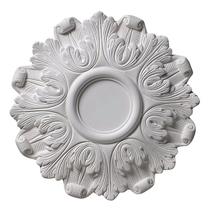 Ring of Acanthus, (4 3/4" Center" 16'' dia. x 1 ''d, Plaster, Made To Order, Minimum Order Amount $300, NOT RETURNABLEE