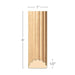 Small Reeded Half Round Lineal, 1"w x 1/2"d x 8' length, Resin is priced per 8' length Carved Mouldings White River Hardwoods   