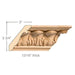 Large Acanthus Crown(Repeats 3 1/2), 4 3/4''w x 13/16''d x 8' length, Resin is priced per 8' length Carved Mouldings White River Hardwoods   