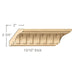 Medium Fluted Crown(Repeats 2), 3 1/2''w x 13/16''d x 8' length, Resin is priced per foot. Carved Mouldings White River Hardwoods   