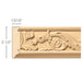 Acanthus Scrolls(Repeats 10), 3 1/2''w x 13/16''d x 8' length, Resin is priced per 8' length Carved Mouldings White River Hardwoods   