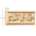 Vineyard Frieze(Repeats 17 3/4), 3 1/2''w x 13/16''d x 8' length, Resin is priced per 8' length Carved Mouldings White River Hardwoods   