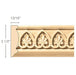 Palmette (Repeats 1 3/4), 3 1/2''w x 13/16''d x 8' length, Resin is priced per 8' length Carved Mouldings White River Hardwoods   
