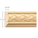 Woven Frieze(Repeats 2), 3 1/4''w x 13/16''d x 8' length, Resin is priced per 8' length Carved Mouldings White River Hardwoods   