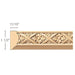 Flowers & Fret(Repeats 1 3/4), 1 1/2''w x 11/16''d x 8' length, Resin is priced per 8' length Carved Mouldings White River Hardwoods   
