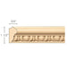 Egg & Dart Lipping Panel Mould(Lips 1/4 to 1/2), 1 1/2''w x 3/4''d x 8' length, Resin is priced per 8' length Carved Mouldings White River Hardwoods   
