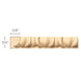Egg & Dart(Repeats 1 7/8), 3/4''w x 5/8''d x 8' length, Resin is priced per 8' length Carved Mouldings White River Hardwoods   