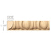 Egg & Dart(Repeats 2 3/8), 1 1/4''w x 13/16''d x 8' length, Resin is priced per 8' length Carved Mouldings White River Hardwoods   