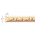 Bellflower and Bead(Repeats 1 7/8), 3/4''w x 1/2''d x 8' length, Resin is priced per 8' length Carved Mouldings White River Hardwoods   