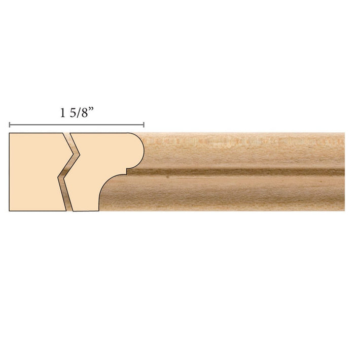 Parting Strip, 13/16''w x 1 5/8''d x 8' length, Resin is priced per 8' length Carved Mouldings White River Hardwoods Maple  