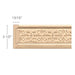 Panel Moulding With Gaelic Insert, 3 1/2"w x 13/16"d x 8' length Carved Mouldings Brown Wood, Inc   