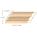 Light Rail Crown Moulding With Gaelic Insert, 5"w x 13/16"d x 8' length Carved Mouldings Brown Wood, Inc   