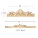 Large Scrolled Acanthus Pediment, 84''w x 11 1/2''h x 2 5/8''d Carved Pediments White River Hardwoods   