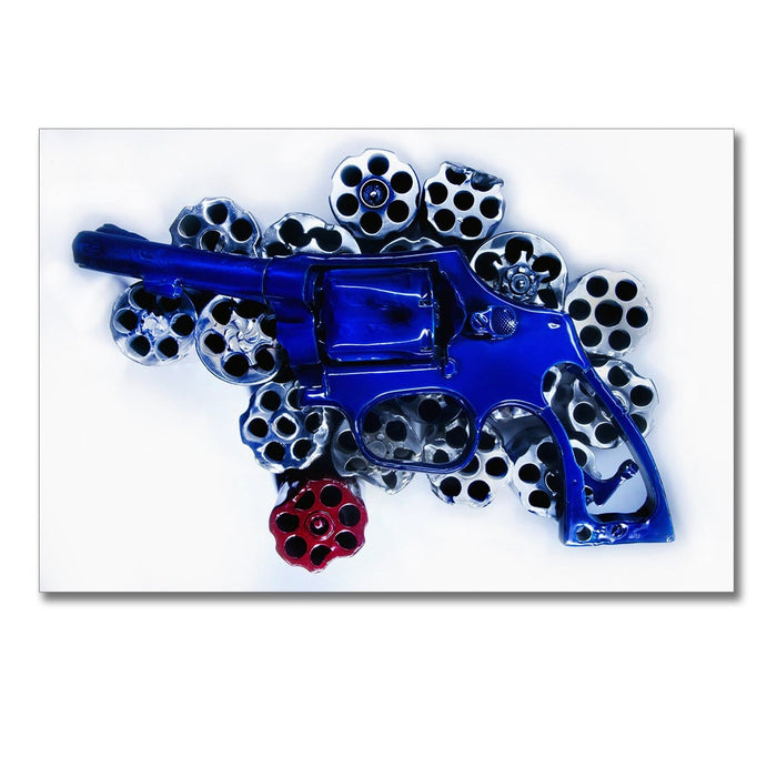 America, Photo is made using crushed guns taken off the street by the police. Photograph The American Artist   