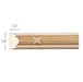 Reed and Ribbon, 7/8"w x 1/2"d Panel Mouldings White River Hardwoods   