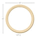 PM609 Full Circle, R6.5", 16"w x 16"h x 1/2"d, 1 Pair Resin Panel Mouldings White River Hardwoods   