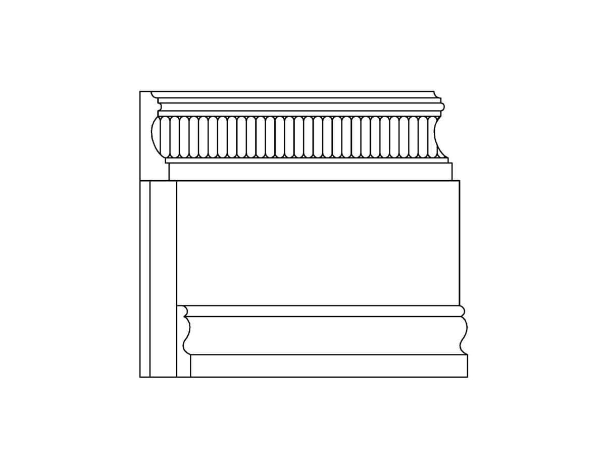 LCD Diseños tradicionales Bases en relieve ornamental