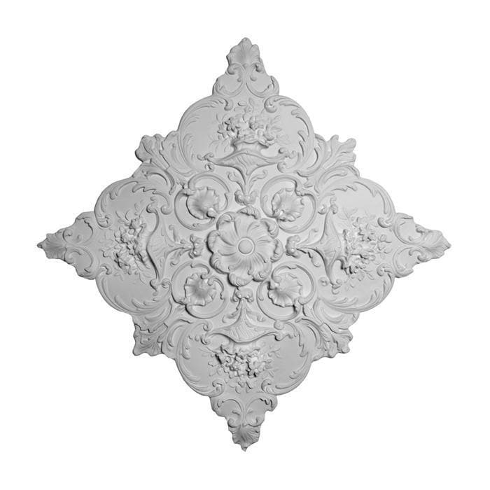 Louis XV Medallion, Plaster, 34"w x 34"h x 1"d, Made To Order