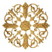 Empire Rosette Medallion, 15"w x 15"h x 1/2"d, Made to Order, Not Returnable, MINIMUM ORDER AMOUNT $200 Onlays - Composition Ornament Decorators Supply   