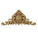 French Renaissance Cartouche, 14"w x 6 1/4"h x 3/8"d, Made to Order, Not Returnable, MINIMUM ORDER AMOUNT $200 Onlays - Composition Ornament Decorators Supply   