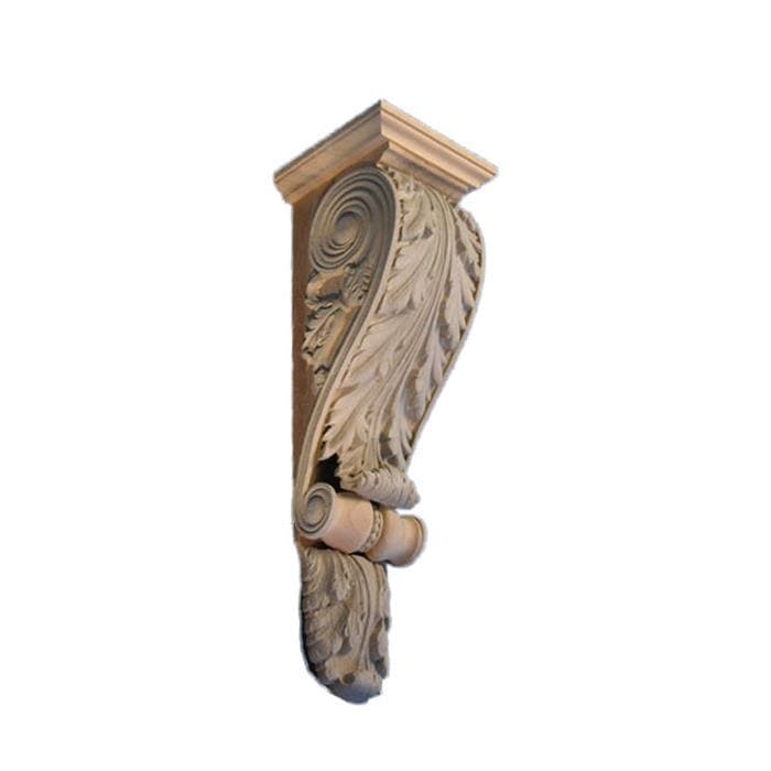Renaissance Corbel, 7"w x 23"h x 6 3/4"d, Made to Order, Not Returnable, MINIMUM ORDER AMOUNT $200 Corbels - Wood & Composition or Plaster Decorators Supply   