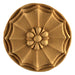 Colonial Circle Rosette Onlay, 3 7/16"w x 3 7/16"h x 3/8"d, Made to Order, Not Returnable, MINIMUM ORDER AMOUNT $200 Onlays - Composition Ornament Decorators Supply   