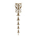 Renaissance Bellflower Drop, 4 1/4"w x 20"h x 1/4"d, Made to Order, Not Returnable, MINIMUM ORDER AMOUNT $200 Onlays - Composition Ornament Decorators Supply   