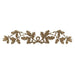 French Renaissance Oak Leaf Branches Onlay, 23 3/4"w x 4 3/4"h x 1/4"d, Made to Order, Not Returnable, MINIMUM ORDER AMOUNT $200 Onlays - Composition Ornament Decorators Supply   